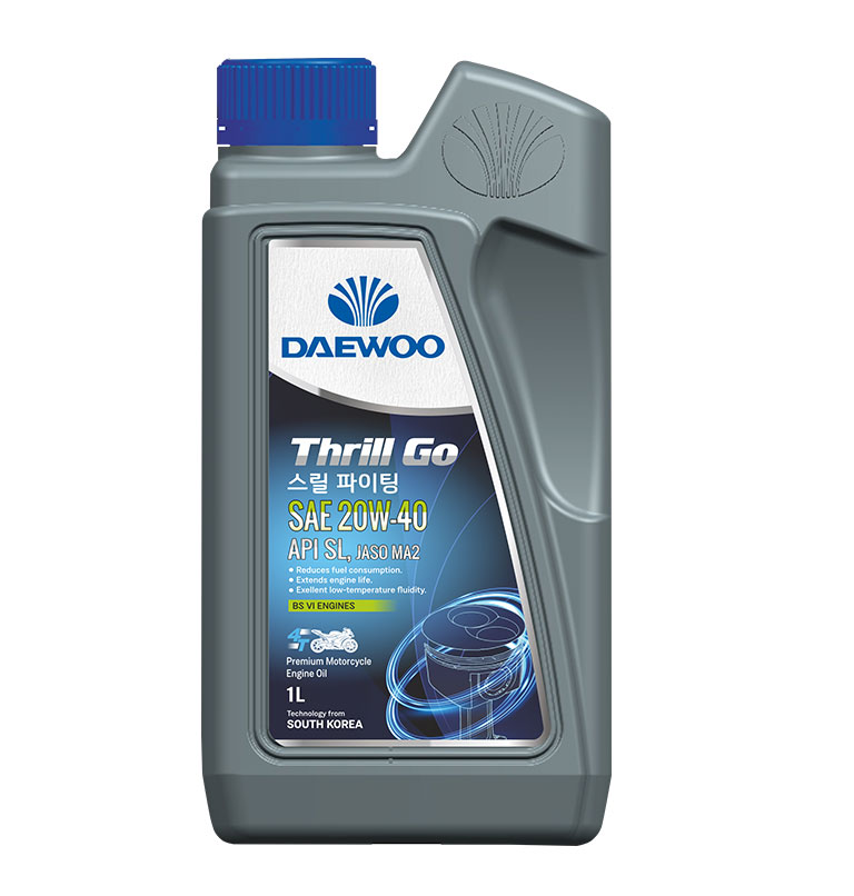 Daewoo Thrill Go SAE 20W-40 API SL, JASO MA2