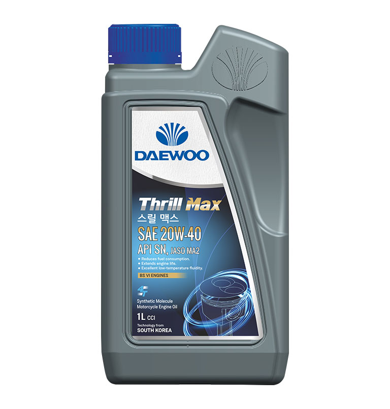Daewoo Thrill Max SAE 20W-40 API SN, JASO MA2