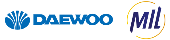 Daewoo and mil logo