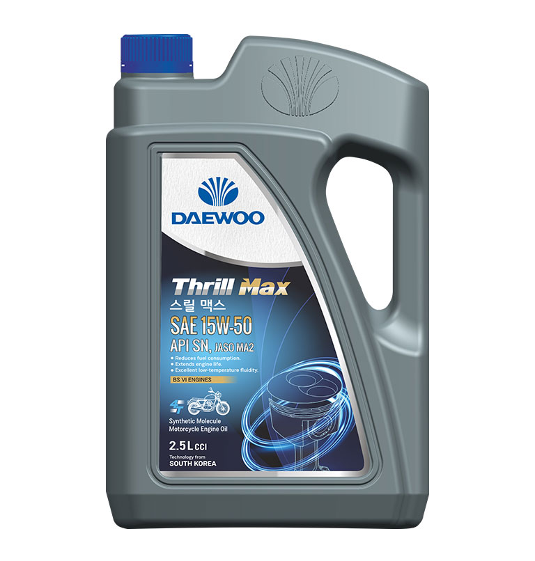 Daewoo Thrill Max SAE 15W-50 API SN, JASO MA2